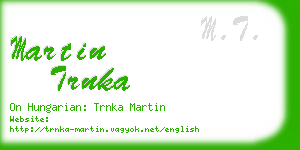 martin trnka business card